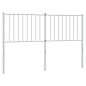 vidaXL Kopfteil Metall Weiß 135 cm