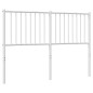 vidaXL Kopfteil Metall Weiß 135 cm