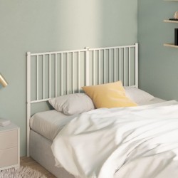 vidaXL Kopfteil Metall Weiß 140 cm