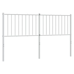 vidaXL Kopfteil Metall Weiß 150 cm