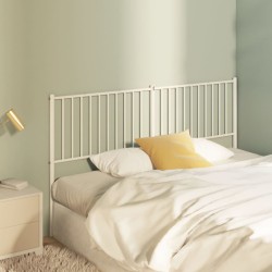 vidaXL Kopfteil Metall Weiß 160 cm