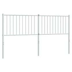 vidaXL Kopfteil Metall Weiß 160 cm