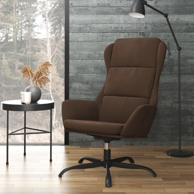 Relaxsessel Braun Wildleder-Optik Relaxsessel Braun Wildleder-Optik