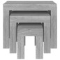 vidaXL Satztische 3 Stk. Grau Sonoma Holzwerkstoff vidaXL Satztische 3 Stk. Grau Sonoma Holzwerkstoff