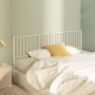 vidaXL Kopfteil Metall Weiß 180 cm