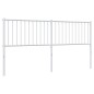 vidaXL Kopfteil Metall Weiß 180 cm