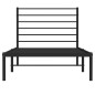 vidaXL Bettgestell mit Kopfteil Metall Schwarz 90x190 cm vidaXL Bettgestell mit Kopfteil Metall Schwarz 90x190 cm