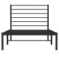 vidaXL Bettgestell mit Kopfteil Metall Schwarz 90x200 cm vidaXL Bettgestell mit Kopfteil Metall Schwarz 90x200 cm