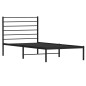 vidaXL Bettgestell mit Kopfteil Metall Schwarz 100x190 cm vidaXL Bettgestell mit Kopfteil Metall Schwarz 100x190 cm
