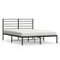vidaXL Bettgestell mit Kopfteil Metall Schwarz 120x200 cm vidaXL Bettgestell mit Kopfteil Metall Schwarz 120x200 cm