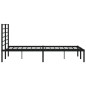 vidaXL Bettgestell mit Kopfteil Metall Schwarz 120x200 cm vidaXL Bettgestell mit Kopfteil Metall Schwarz 120x200 cm