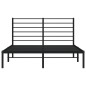 vidaXL Bettgestell mit Kopfteil Metall Schwarz 140x190 cm vidaXL Bettgestell mit Kopfteil Metall Schwarz 140x190 cm