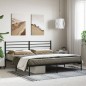 vidaXL Bettgestell mit Kopfteil Metall Schwarz 180x200 cm vidaXL Bettgestell mit Kopfteil Metall Schwarz 180x200 cm