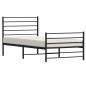 vidaXL Bettgestell mit Kopf- und Fußteil Metall Schwarz 107x203 cm vidaXL Bettgestell mit Kopf- und Fußteil Metall Schwarz 107x203 cm