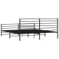 vidaXL Bettgestell mit Kopf- und Fußteil Metall Schwarz 180x200 cm vidaXL Bettgestell mit Kopf- und Fußteil Metall Schwarz 180x200 cm