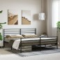 vidaXL Bettgestell mit Kopf- und Fußteil Metall Schwarz 183x213 cm vidaXL Bettgestell mit Kopf- und Fußteil Metall Schwarz 183x213 cm