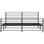 vidaXL Bettgestell mit Kopf- und Fußteil Metall Schwarz 183x213 cm vidaXL Bettgestell mit Kopf- und Fußteil Metall Schwarz 183x213 cm