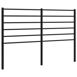 vidaXL Kopfteil Metall Schwarz 135 cm