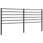 vidaXL Kopfteil Metall Schwarz 200 cm vidaXL Kopfteil Metall Schwarz 200 cm