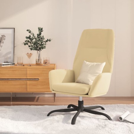 Relaxsessel Cremeweiß Samt