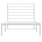vidaXL Bettgestell mit Kopfteil Metall Weiß 100x190 cm vidaXL Bettgestell mit Kopfteil Metall Weiß 100x190 cm