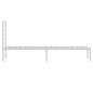 vidaXL Bettgestell mit Kopfteil Metall Weiß 107x203 cm vidaXL Bettgestell mit Kopfteil Metall Weiß 107x203 cm