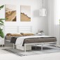 vidaXL Bettgestell mit Kopfteil Metall Weiß 140x200 cm vidaXL Bettgestell mit Kopfteil Metall Weiß 140x200 cm