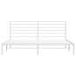 vidaXL Bettgestell mit Kopfteil Metall Weiß 183x213 cm vidaXL Bettgestell mit Kopfteil Metall Weiß 183x213 cm
