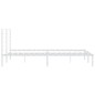 vidaXL Bettgestell mit Kopfteil Metall Weiß 183x213 cm vidaXL Bettgestell mit Kopfteil Metall Weiß 183x213 cm