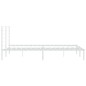 vidaXL Bettgestell mit Kopfteil Metall Weiß 193x203 cm vidaXL Bettgestell mit Kopfteil Metall Weiß 193x203 cm