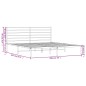 vidaXL Bettgestell mit Kopfteil Metall Weiß 193x203 cm vidaXL Bettgestell mit Kopfteil Metall Weiß 193x203 cm
