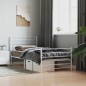vidaXL Bettgestell mit Kopf- und Fußteil Metall Weiß 90x190 cm vidaXL Bettgestell mit Kopf- und Fußteil Metall Weiß 90x190 cm