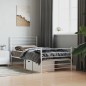 vidaXL Bettgestell mit Kopf- und Fußteil Metall Weiß 100x190 cm vidaXL Bettgestell mit Kopf- und Fußteil Metall Weiß 100x190 cm