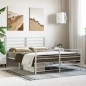 vidaXL Bettgestell mit Kopf- und Fußteil Metall Weiß 120x190 cm vidaXL Bettgestell mit Kopf- und Fußteil Metall Weiß 120x190 cm