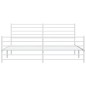vidaXL Bettgestell mit Kopf- und Fußteil Metall Weiß 180x200 cm vidaXL Bettgestell mit Kopf- und Fußteil Metall Weiß 180x200 cm