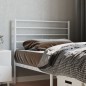 vidaXL Kopfteil Metall Weiß 80 cm