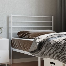 vidaXL Kopfteil Metall Weiß 107 cm