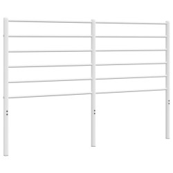 vidaXL Kopfteil Metall Weiß 140 cm