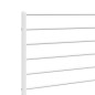 vidaXL Kopfteil Metall Weiß 150 cm