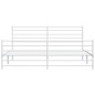 vidaXL Bettgestell mit Kopf- und Fußteil Metall Weiß 193x203 cm vidaXL Bettgestell mit Kopf- und Fußteil Metall Weiß 193x203 cm