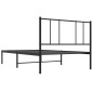 vidaXL Bettgestell mit Kopfteil Metall Schwarz 90x190 cm vidaXL Bettgestell mit Kopfteil Metall Schwarz 90x190 cm