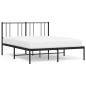 vidaXL Bettgestell mit Kopfteil Metall Schwarz 120x200 cm vidaXL Bettgestell mit Kopfteil Metall Schwarz 120x200 cm