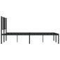 vidaXL Bettgestell mit Kopfteil Metall Schwarz 135x190 cm vidaXL Bettgestell mit Kopfteil Metall Schwarz 135x190 cm