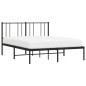 vidaXL Bettgestell mit Kopfteil Metall Schwarz 140x190 cm vidaXL Bettgestell mit Kopfteil Metall Schwarz 140x190 cm