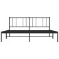 vidaXL Bettgestell mit Kopfteil Metall Schwarz 183x213 cm vidaXL Bettgestell mit Kopfteil Metall Schwarz 183x213 cm