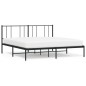 vidaXL Bettgestell mit Kopfteil Metall Schwarz 193x203 cm vidaXL Bettgestell mit Kopfteil Metall Schwarz 193x203 cm