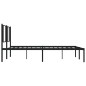 vidaXL Bettgestell mit Kopfteil Metall Schwarz 200x200 cm vidaXL Bettgestell mit Kopfteil Metall Schwarz 200x200 cm
