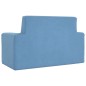 Kindersofa 2-Sitzer Blau Weich Plüsch Kindersofa 2-Sitzer Blau Weich Plüsch