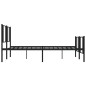 vidaXL Bettgestell mit Kopf- und Fußteil Metall Schwarz 183x213 cm vidaXL Bettgestell mit Kopf- und Fußteil Metall Schwarz 183x213 cm