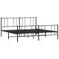 vidaXL Bettgestell mit Kopf- und Fußteil Metall Schwarz 200x200 cm vidaXL Bettgestell mit Kopf- und Fußteil Metall Schwarz 200x200 cm